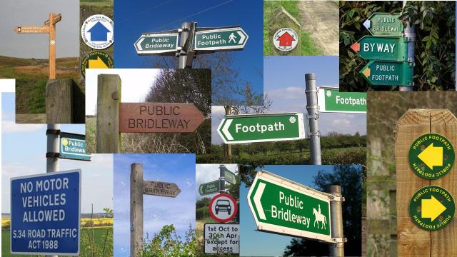 collage path signs