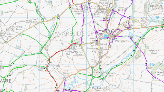 extract of hertfordshire definitive map